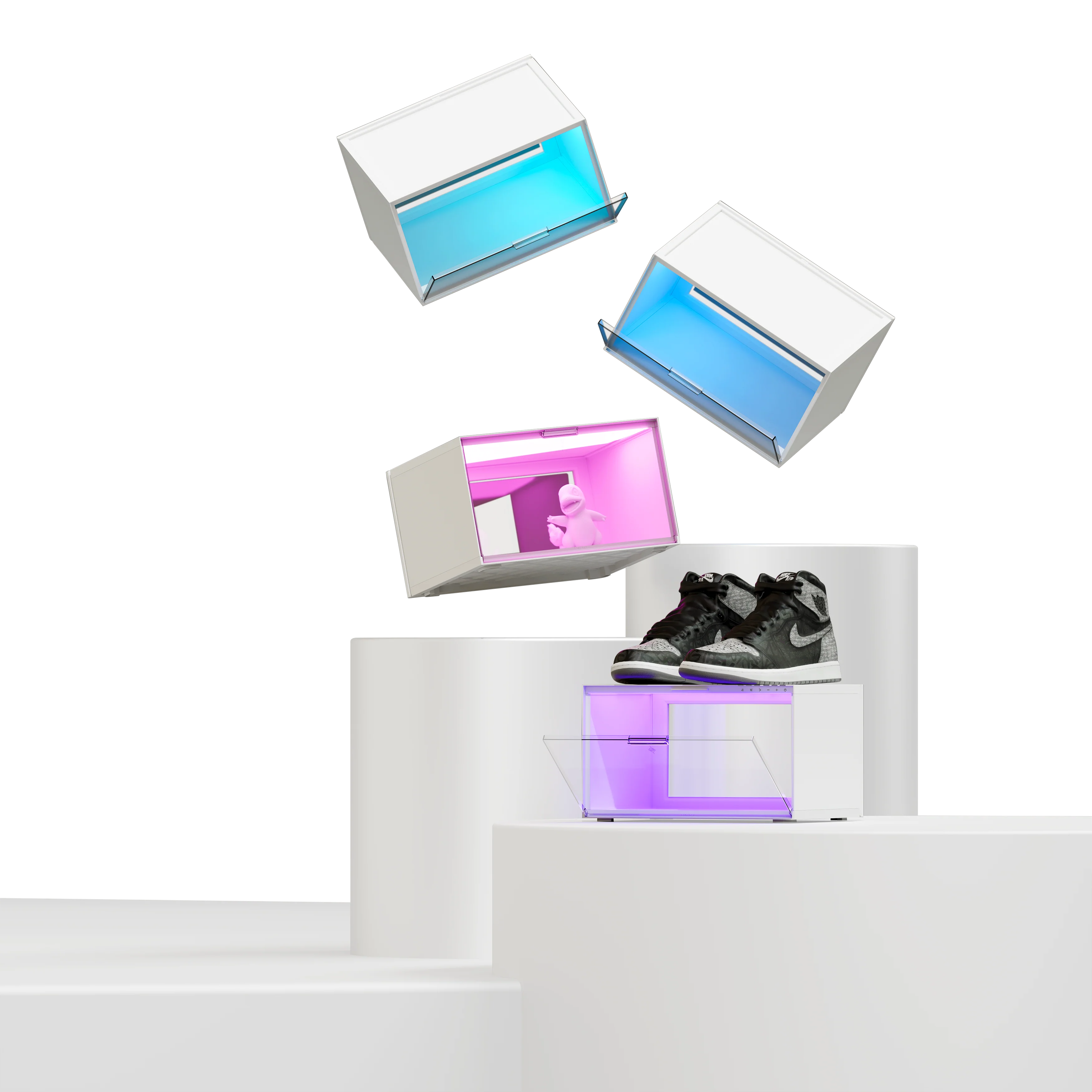 Smart LED Display Case Starter Kit (4 Pack)