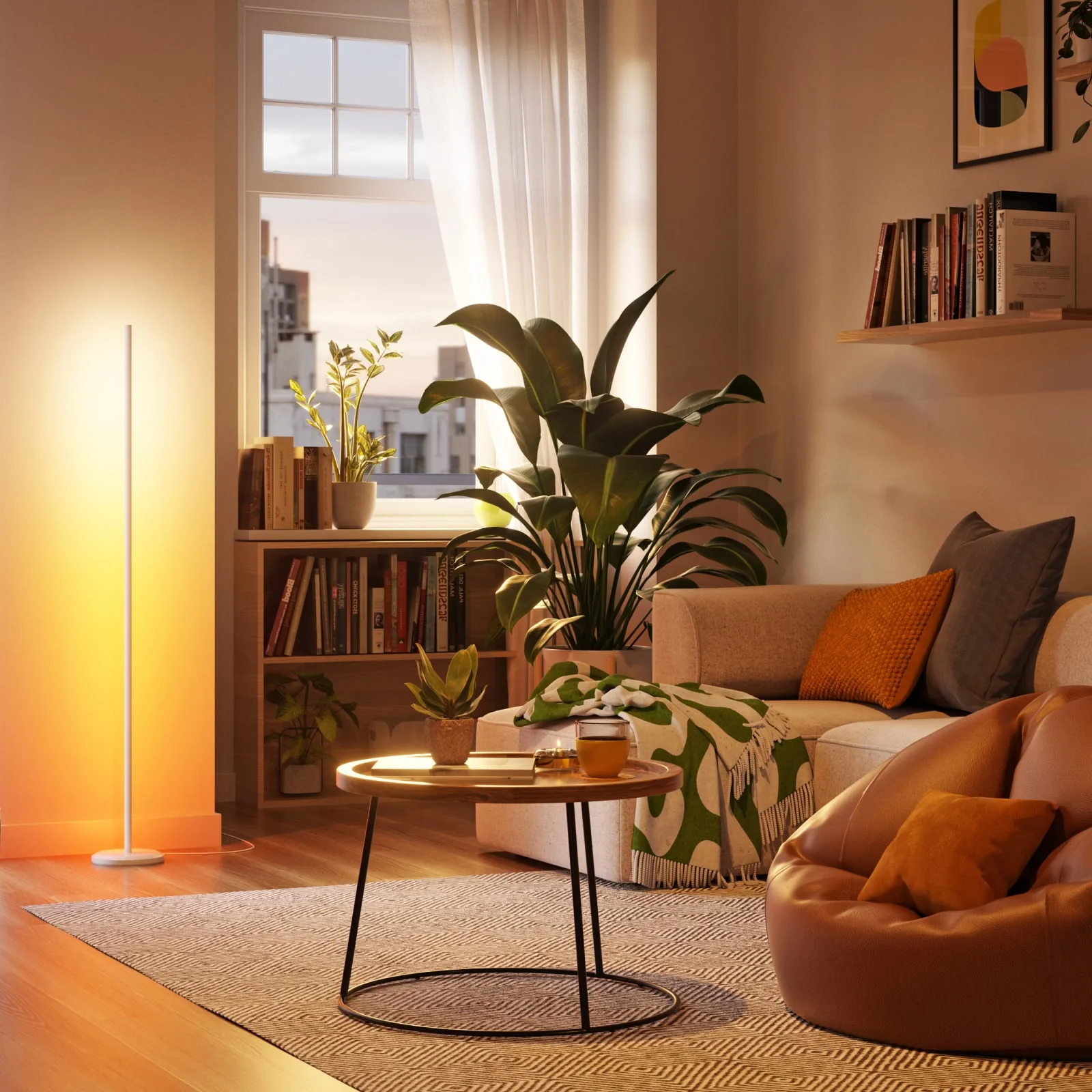 Matter Smart Multicolor Floor Lamp (White) - Image 3