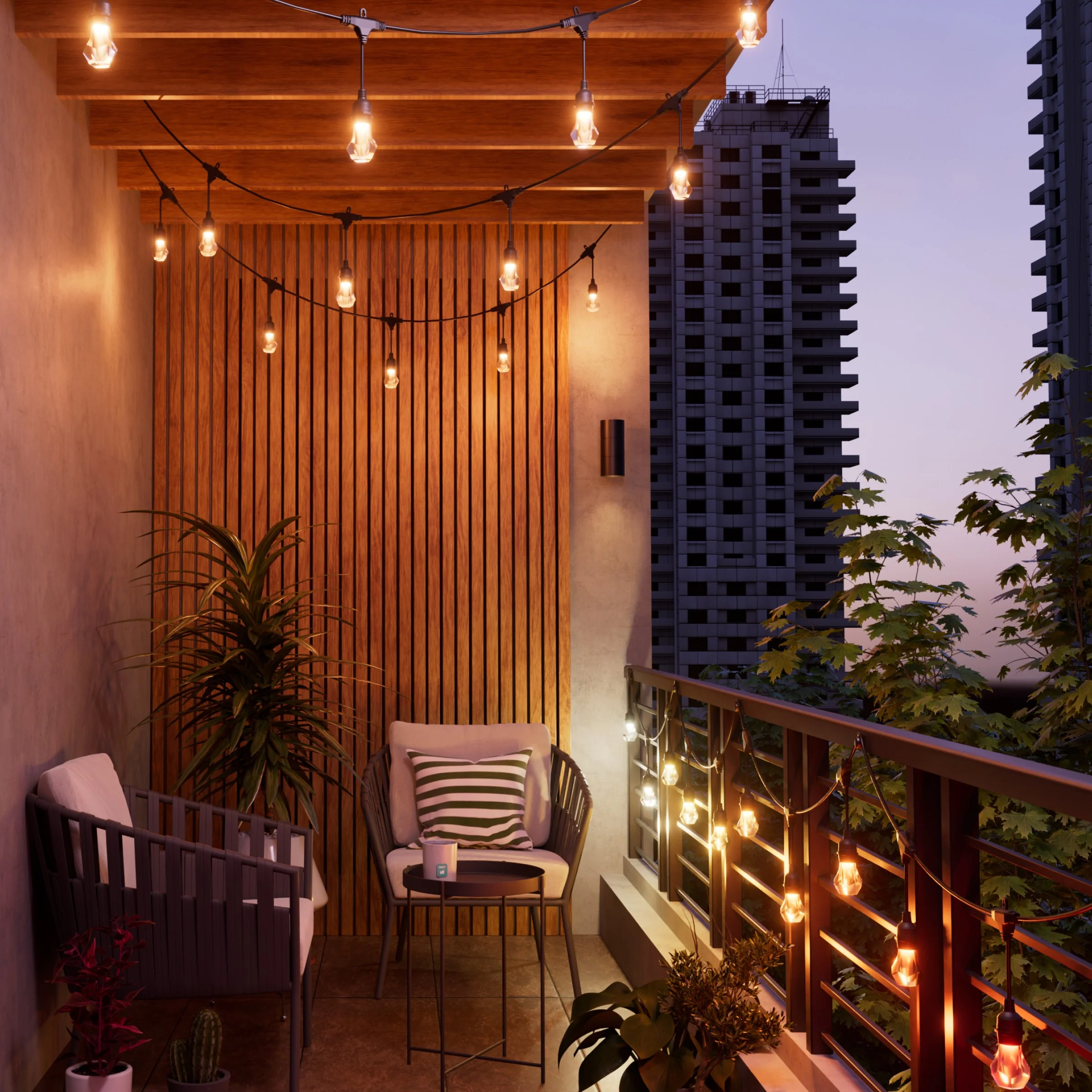 Matter Smart Multicolor Outdoor String Lights Starter Kit 49ft (15m) - Image 5